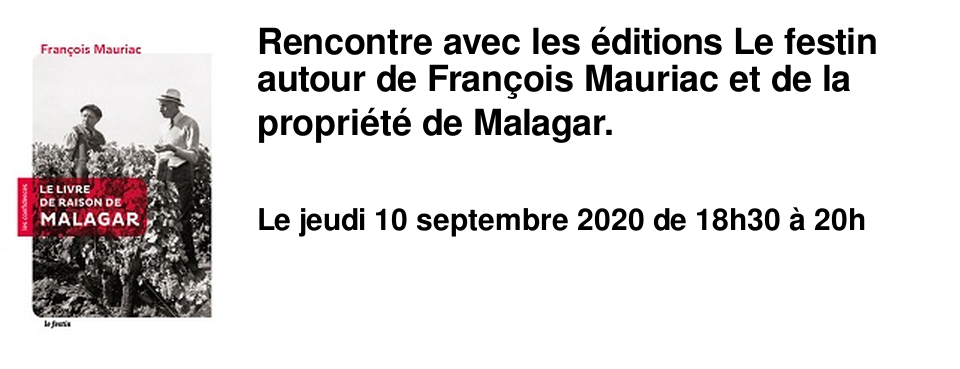 Rencontre avec les �ditions Le festin autour de Fran�ois Mauriac et de la propri�t� de Malagar.